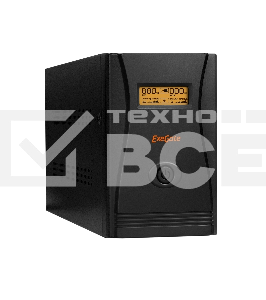 Источник бесперебойного питания ExeGate EP285529RUS SpecialPro Smart LLB-2200.LCD.AVR.C13.RJ.USB<2200VA/1300W, LCD, AVR, 6*IEC-C13, RJ45/11, USB, Black>