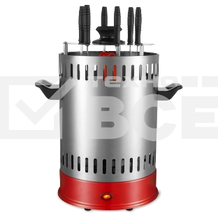 Шашлычница электрич Sakura SA-7811SR 1000 Вт 6шамп