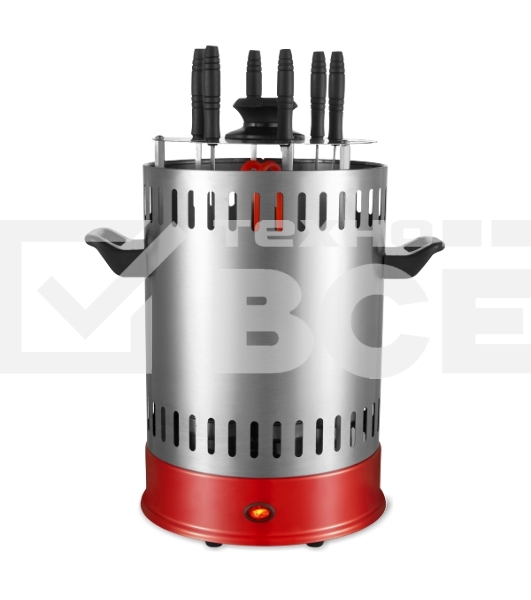 Шашлычница электрич Sakura SA-7811SR 1000 Вт 6шамп