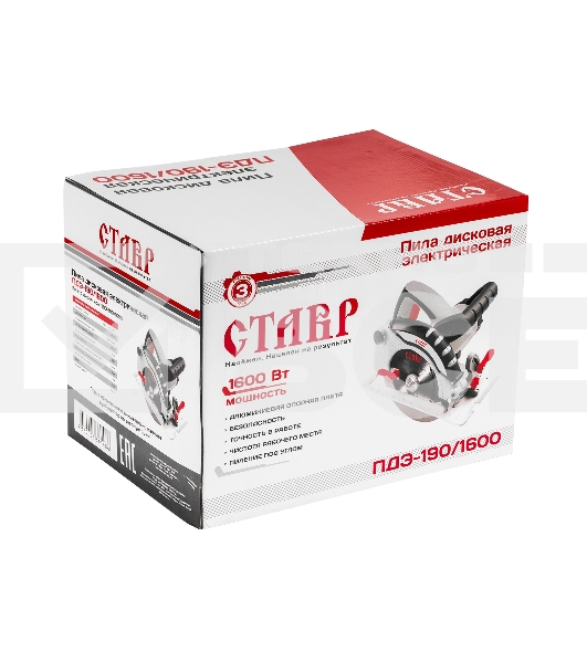 Пила дисковая СТАВР ПДЭ-190/1600