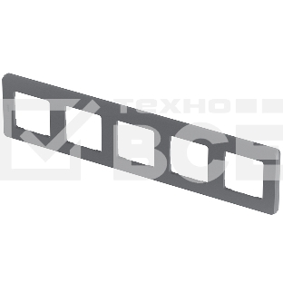 Рамка 5 постов дымчатый Inspiria