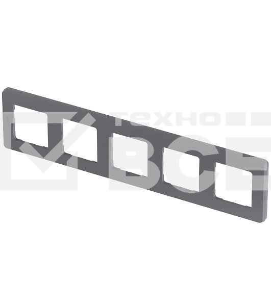 Рамка 5 постов дымчатый Inspiria