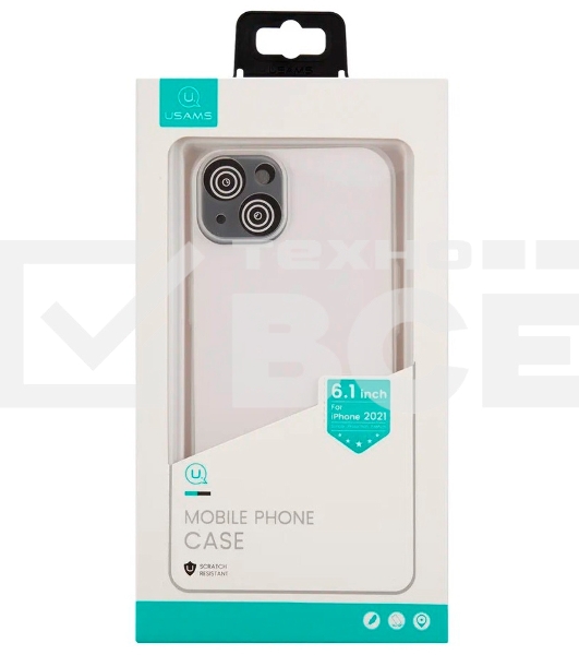 Чехол для Apple iPhone 13 Usams US-BH777 белый (матовый) (УТ000028075)