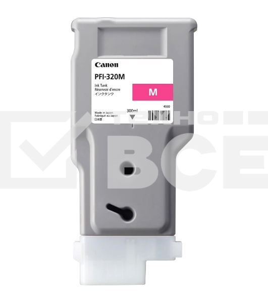 Картридж струйный Canon PFI-320 M 2892C001 пурпурный (300мл) для Canon Canon imagePROGRAF TM-200/205