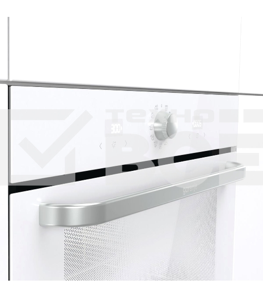 Электрическая духовка Gorenje BOS67371SYW 60 см, 77 л, Коллекция: Simplicity, Очистка паром AquaClean, 12 режимов, белый