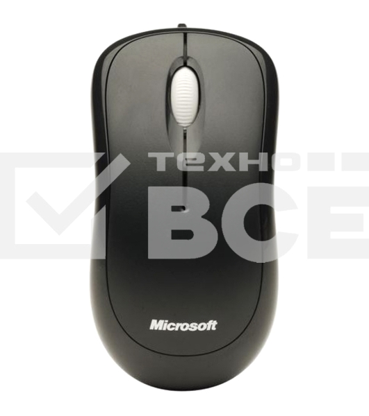 Мышь проводная Microsoft Basic черный, 1000 dpi, USB, кнопки - 3