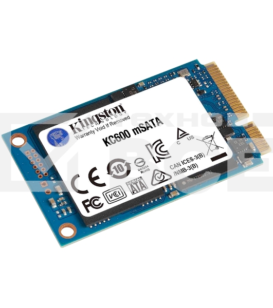 Накопитель SSD Kingston KC600, 1024GB, mSATA, R/W 550/520