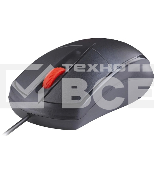 Мышь проводная Defender Icon MB-057 черный, 1000 dpi, USB, кнопки - 3