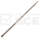 Бур по бетону, двойная спираль, Cobalt W-tip, 20x600 мм, SDS PLUS Denzel, фото5