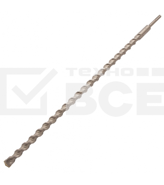 Бур по бетону, двойная спираль, Cobalt W-tip, 20x600 мм, SDS PLUS Denzel