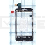 Сенсорное стекло (тачскрин) для Alcatel One Touch Tribe 3041D черное, фото 1