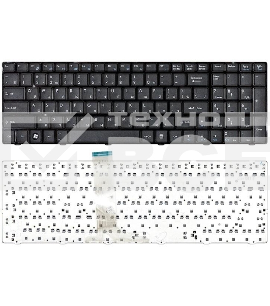 Клавиатура для ноутбука MSI A6200 CX605 CR630 CX705 черная