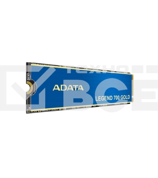 Накопитель SSD ADATA LEGEND 700 GOLD, 2Tb, PCIe 3.0 x4, M.2 2280, NVMe, R/W 2000/1600, с радиатором