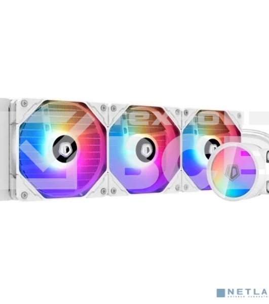 Комплект жидкостного охлаждения ID-COOLING ZOOMFLOW 360 XT SNOW LGA20XX/LGA115X/AM4/AM3/+/AM2/+/FM2/+/FM1(4шт/кор,TDP 350W, cнежно-белый, ARGB FAN and PUMP, PWM, TRIPLE FAN 120mm) RET
