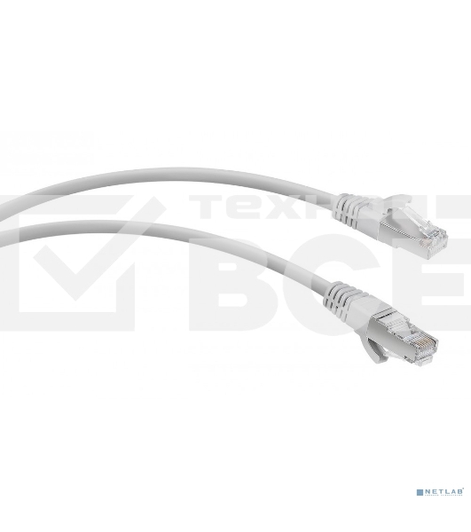 Патч-корд WRline WR-PC-RJ45-FTP-5E-2-GY F/UTP общий экран RJ-45 вил.-вилка RJ-45 кат.5E 2м серый LSZH (уп.:1шт)