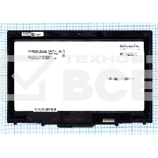 Модуль (матрица + тачскрин) для Lenovo X1 Yoga 2nd QHD черный c рамкой
