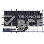 Клавиатура для ноутбука Dell Latitude 3301 черная без рамки, фото2