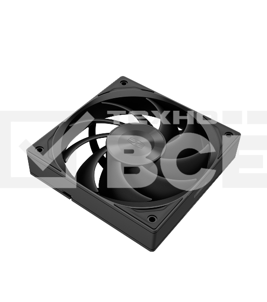 Кулер для корпуса PCCooler F5R120 черный (120x120x25mm, 4-pin PWM, 86.73CFM, 32dBA, 2200RPM)