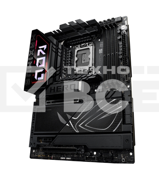 Материнская плата ASUS ROG MAXIMUS Z890 HERO, LGA 1851, Intel Z890, 4xDDR5, 4xSATA, 6xM.2, 1xPCIe 5.0 x16, 1xPCIe 4.0 x4, 1xPCIe x1, 1xHDMI, 2xUSB-C (видеовыход), 4xUSB-A 3.2 Gen 1, 4xUSB-A 3.2 Gen 2, 1xUSB-C 3.2 Gen 2, 2xUSB-C Thunderbolt 4, 2x 5Gb LAN, 