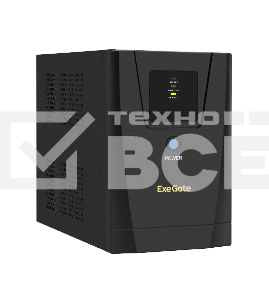Источник бесперебойного питания ExeGate SpecialPro UNB-1200.LED.AVR.C13.RJ <1200VA/750W, LED, AVR, 6*IEC-C13, RJ45/11, Black>