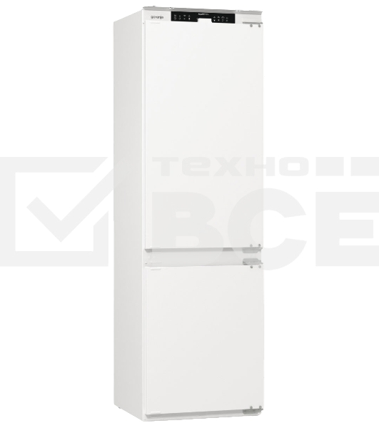 Встраиваемый холодильник Gorenje NRKI517141 белый двухкамерный 175/68 л морозилка снизу, No Frost
