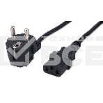 Кабель питания Гарнизон GPC-186-0.5-1.8M, Schuko-C13, 3x0.5мм2, 6A, CCA, с заземлением, 1.8м, черный, пакет, фото4