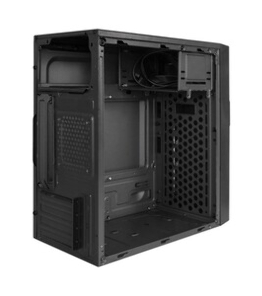 Компьютерный корпус Minitower ExeGate BAA-105-01-UNS500 (mATX, БП UNS500 с вент. 12см, 2*USB, аудио, черный)