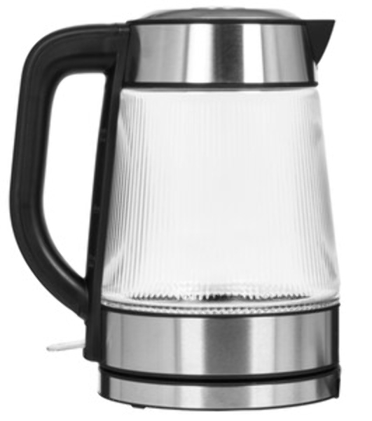 Чайник электрический Centek CT-0013 стекло, 2200 Вт, 1.8 л, серебристый