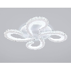 Потолочный светодиодный светильник Ambrella light FA1702/4 WH/CH белый/хром 121W 3000K-6400K 560*560*90 (ПДУ РАДИО 2.4G), фото5