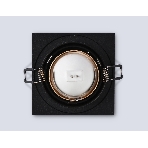 Встраиваемый точечный светильник Ambrella light TN102829 BK/GD черный/золото GU5.3 92*92*50, фото4