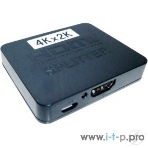 Разветвитель HDMI 4K Splitter Orient HSP0102HL, 1->2, HDMI 1.4/3D, UHDTV 4K(3840x2160)/HDTV1080p/1080i/720p, HDCP1.2, питание от USB, пластик.корпус , фото 1