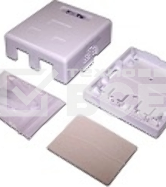 Модуль TWT (TWT-SA2-WH) Настенная коробка 2 порт. для Keystone