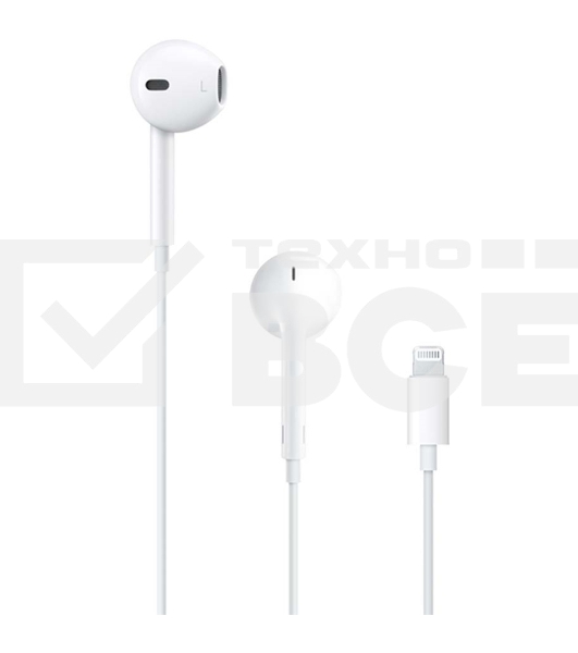 Гарнитура Apple MMTN2ZM/A белый EarPods with Lightning