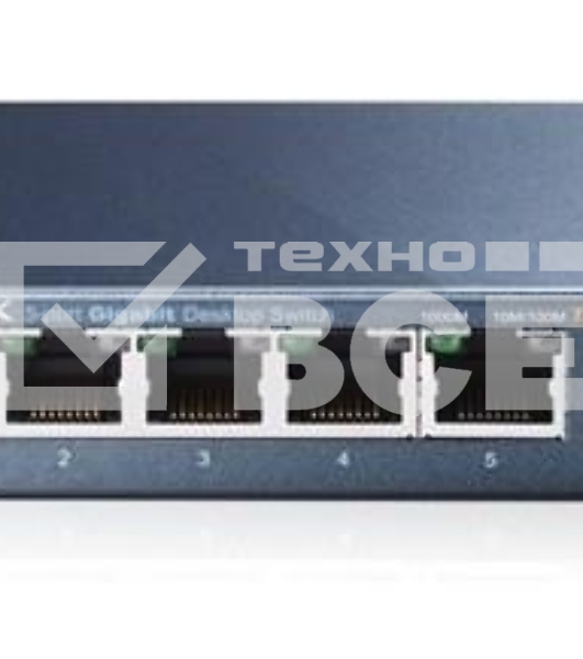Коммутатор TP-Link SOHO TL-SG105 5-port Desktop Gigabit Switch, 5 10/100/1000M RJ45 ports, metal case