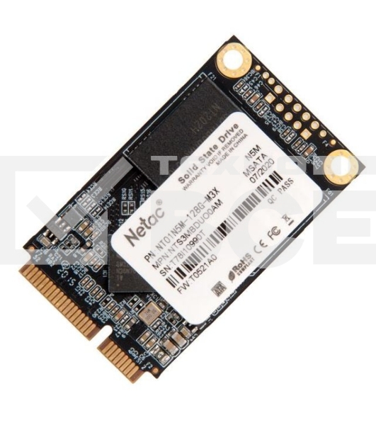 Накопитель SSD Netac N5M, 128GB, mSATA, R/W 560/520