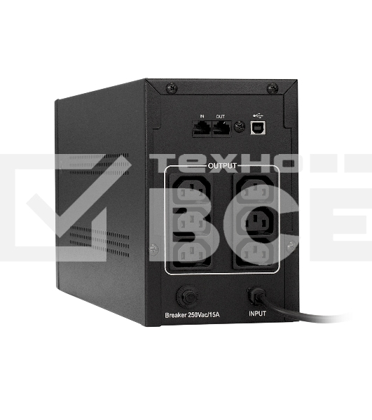 Источник бесперебойного питания ExeGate EP285529RUS SpecialPro Smart LLB-2200.LCD.AVR.C13.RJ.USB<2200VA/1300W, LCD, AVR, 6*IEC-C13, RJ45/11, USB, Black>