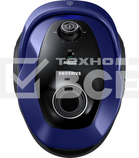 Пылесос Samsung VC20M251AWB синий, 460/2000 Вт, уборка сухая, пылесборник мешок 2.5 л