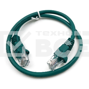 Патч-корд Buro cat5E molded 0.5м зеленый RJ-45 (m)-RJ-45 (m)