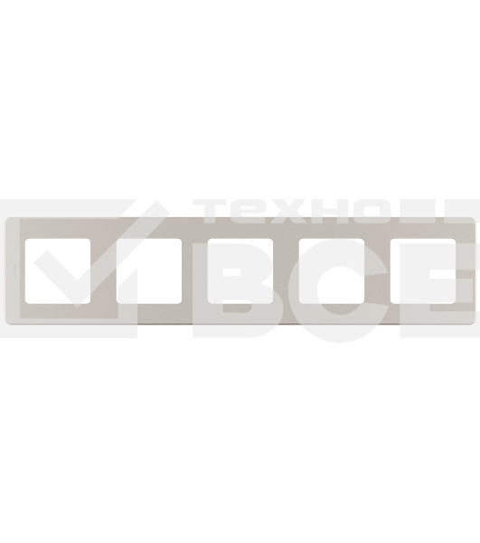 Рамка 5 постов шампань Inspiria