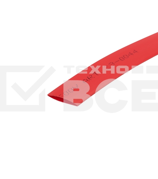 Трубка термоусаживаемая 8.0/4.0мм красн. ролик 2.44м Rexant 29-0044