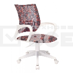 Кресло детское Бюрократ KD-W4 черный/красный красный кристалл крестовина пластик белый пластик белый, фото 1