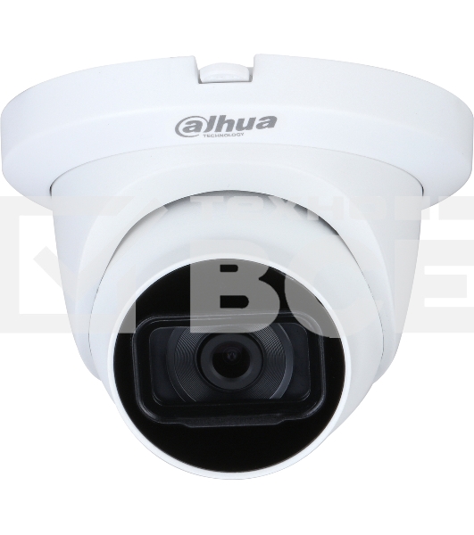 Купольная HDCVI-видеокамера Starlight, 2Mп, 1/2.8 CMOS, объектив 3.6 мм, мех ИК-фильтр, WDR 130дБ, 0.002лк@F1.6, BNC переключаемый HDCVI/TVI/AHD/CVBS, 25к/с@1080p, ИК 30м, встроенный микрофон, IP67, 12В DC, металл пластик Купольная HDCVI-видеокамера Starl