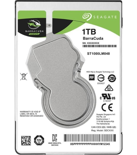 Жесткий диск HDD Seagate Barracuda 1Tb 5400rpm SATA 128Mb 2.5'