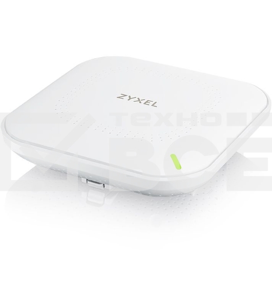 Гибридная точка доступа Zyxel NebulaFlex NWA50AX, WiFi 6, 802.11a/b/g/n/ac/ax (2,4 и 5 ГГц), MU-MIMO, антенны 2x2, до 575+1200 Мбит/с, 1xLAN GE, PoE, без поддержки Captive portal и WPA-Enterprise, защ