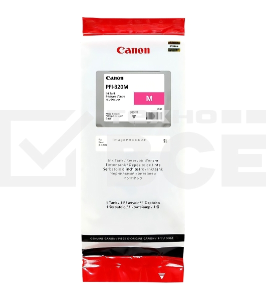 Картридж струйный Canon PFI-320 M 2892C001 пурпурный (300мл) для Canon Canon imagePROGRAF TM-200/205