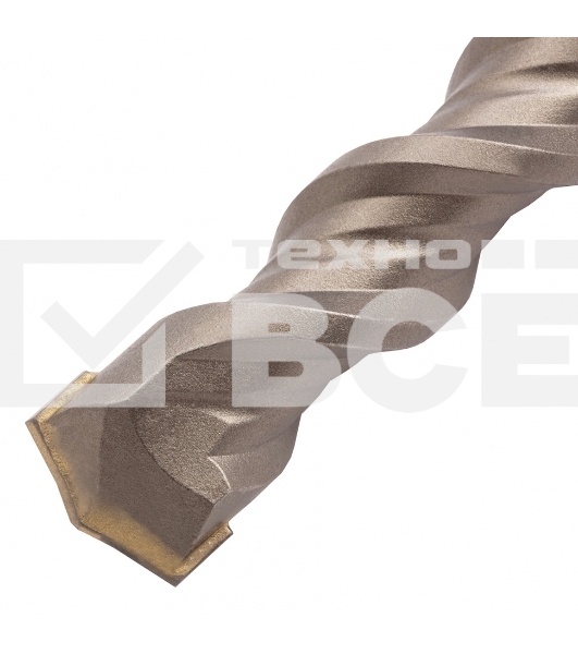 Бур по бетону, двойная спираль, Cobalt W-tip, 20x600 мм, SDS PLUS Denzel