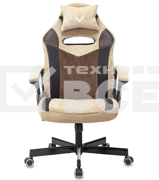 Кресло игровое Бюрократ VIKING 6 KNIGHT BR FABRIC коричневый, крестовина металл/пластик
