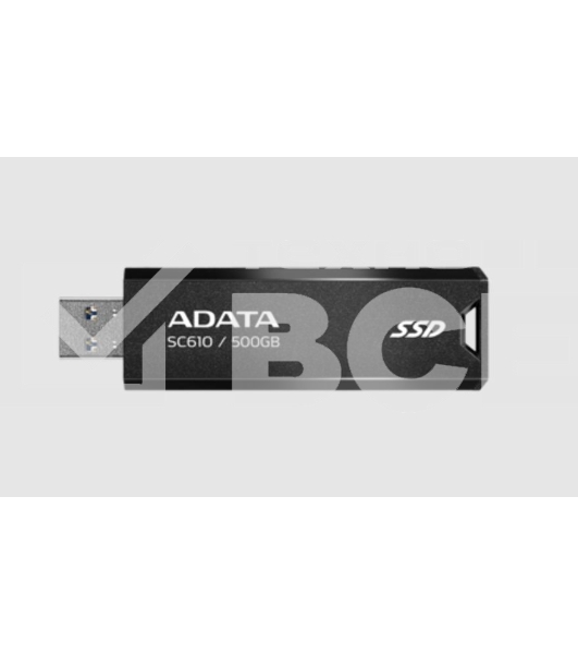 Внешний накопитель SSD ADATA 500Gb SC610 USB Type-A (550/500 Mb/s) metal case black (SC610-500G-CBK/RD)