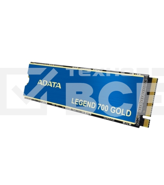 Накопитель SSD ADATA LEGEND 700 GOLD, 2Tb, PCIe 3.0 x4, M.2 2280, NVMe, R/W 2000/1600, с радиатором