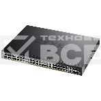 Коммутатор L3 Access Zyxel NebulaFlex Pro XGS2220-54FP, rack 19